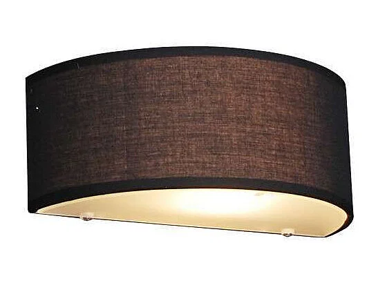 Applique murale rustique demi-ronde noire - Drum