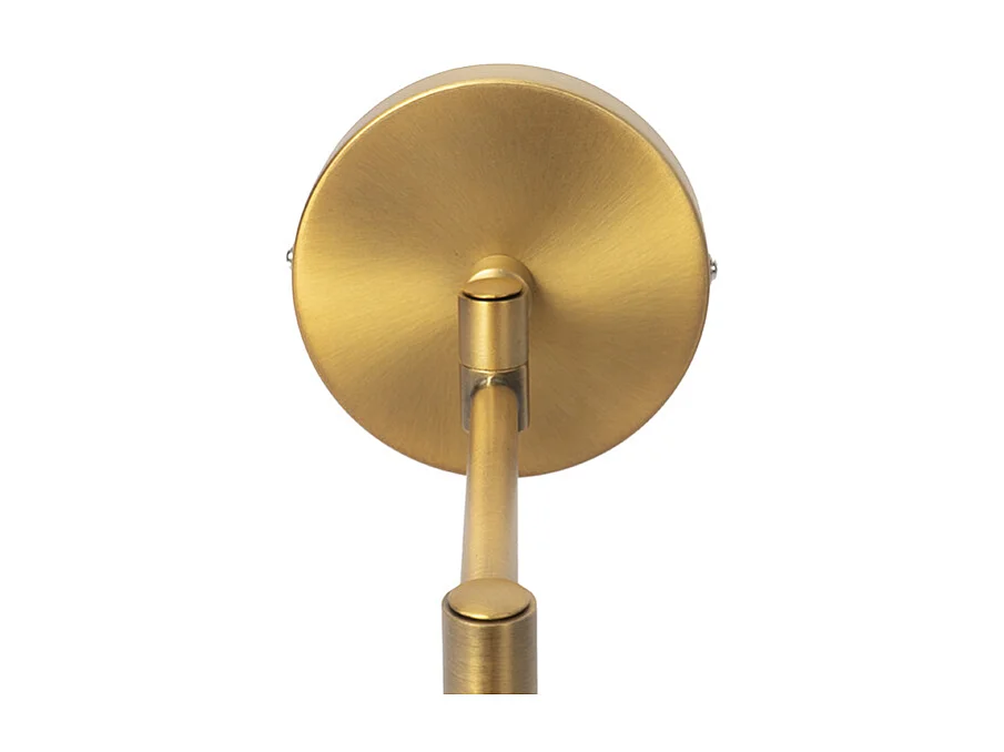 Applique bronze avec abat-jour blanc et bras réglable - Ladas Deluxe