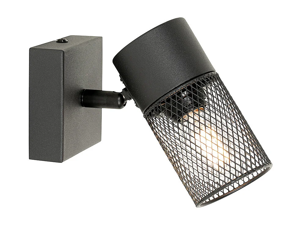 Spot encastré industriel noir orientable - Jim