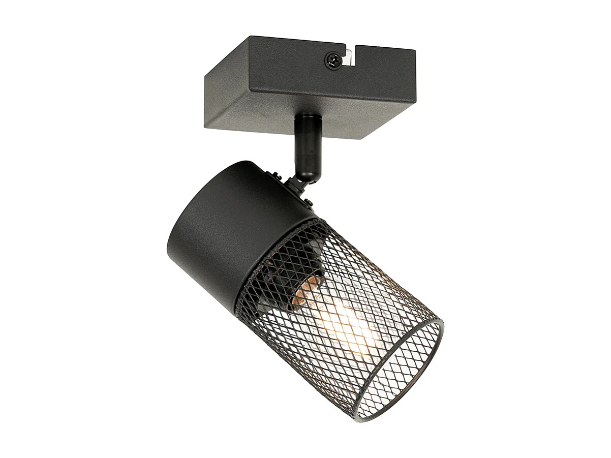 Spot encastré industriel noir orientable - Jim