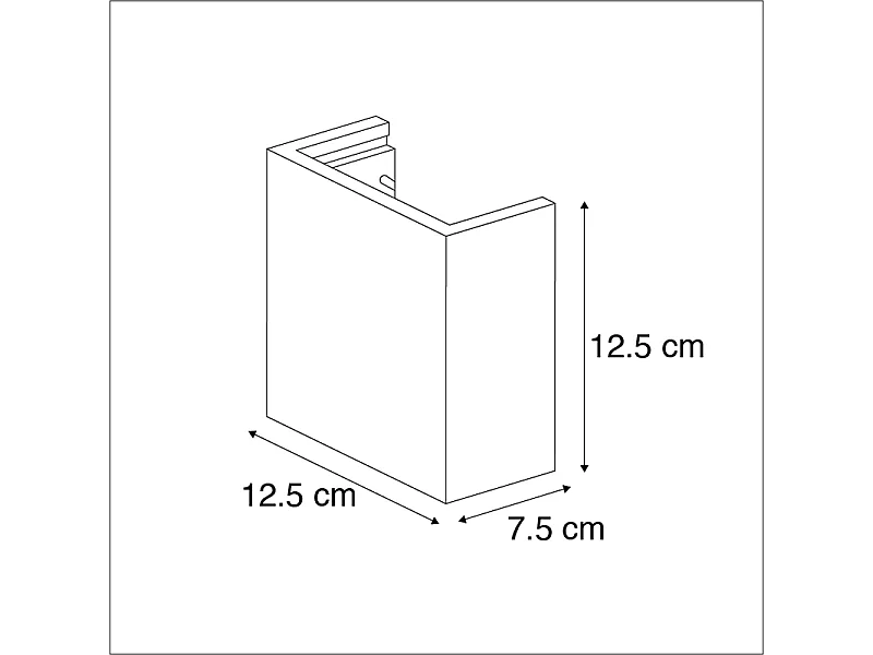 Applique Murale Industrielle en Béton avec Effet Lumineux - Meave