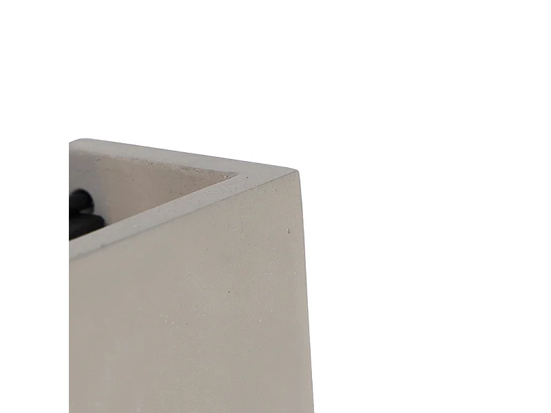 Applique Murale Industrielle en Béton avec Effet Lumineux - Meave