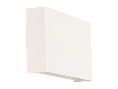 Applique murale moderne blanche rectangulaire à 2 lumières - Otan