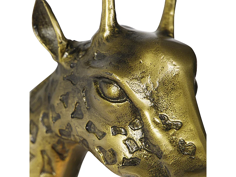 Applique murale vintage en laiton - Animal Girafe