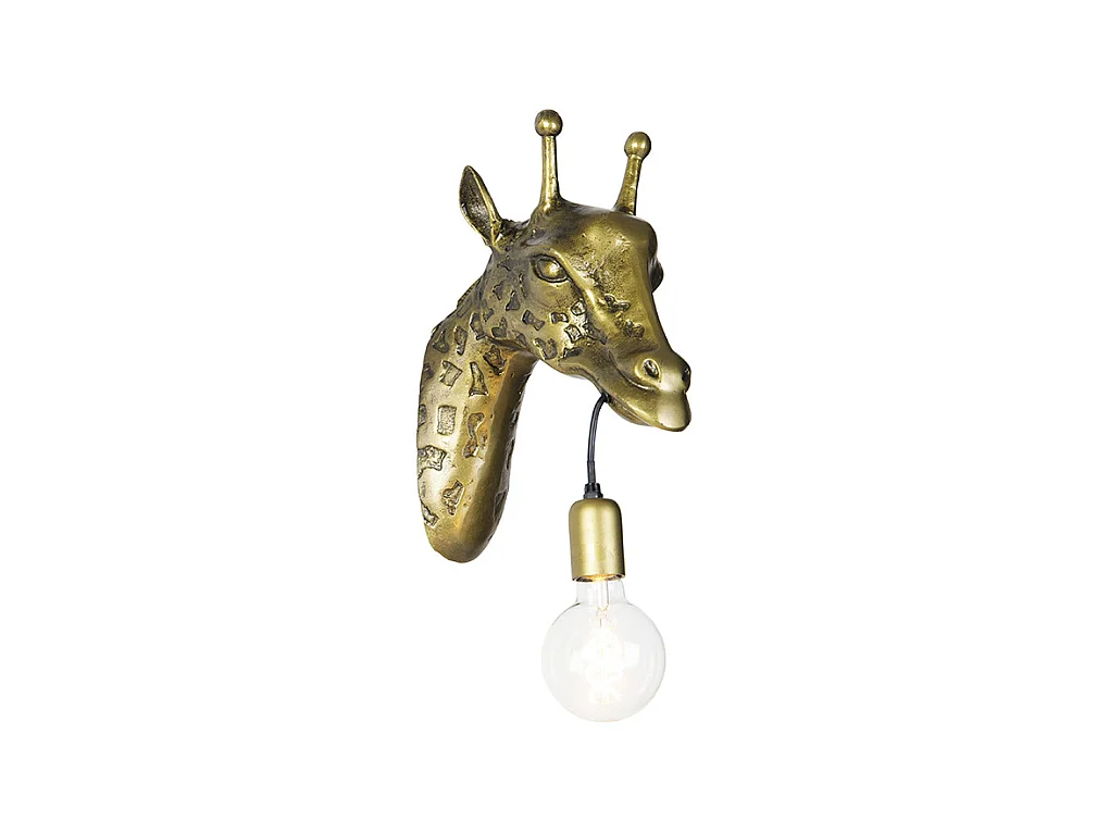 Applique vintage en laiton - Girafe