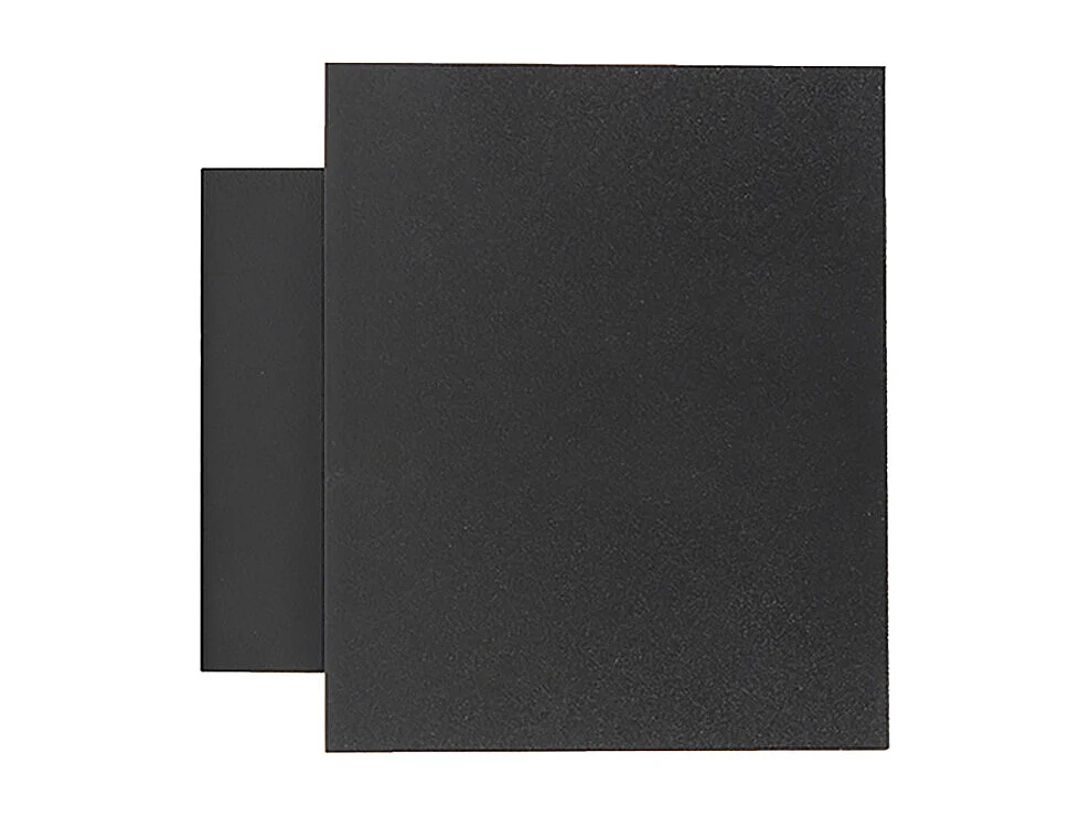 Ensemble de 2 appliques murales design noires et dorées carrées - Sola