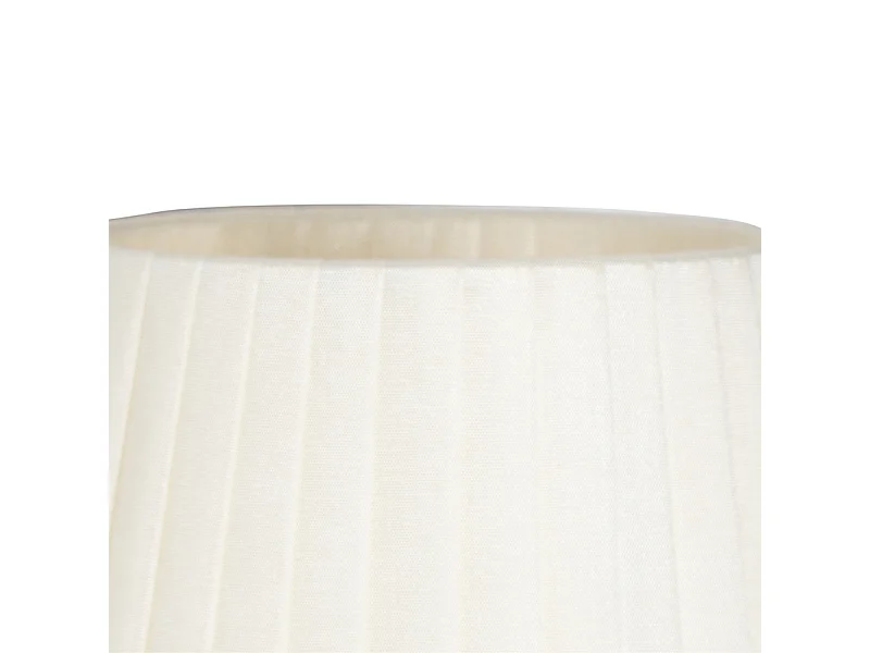 Applique murale moderne blanche avec bronze - Pluk