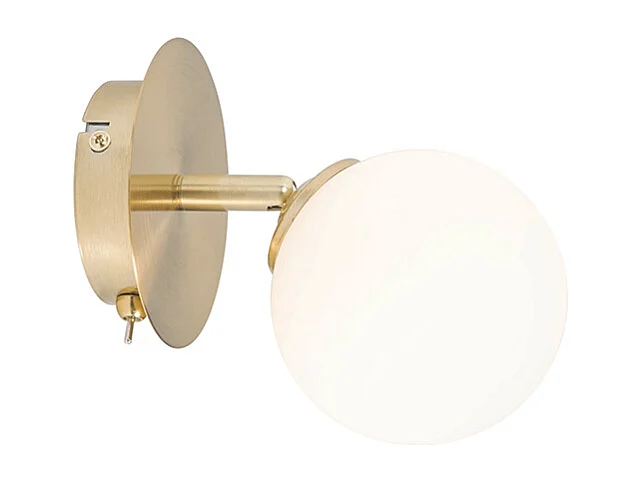 Or spot moderne avec verre opale avec interrupteur - Athènes