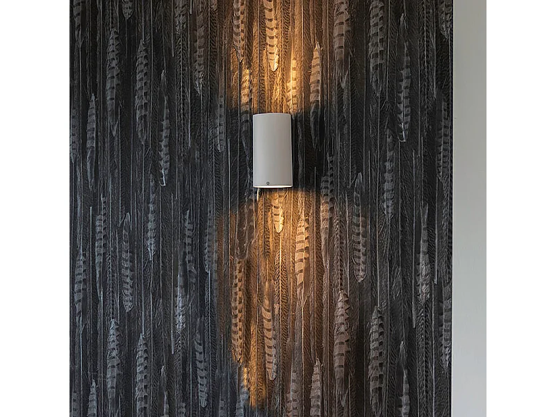 Applique murale moderne ronde blanche 2 lumières - Sandy