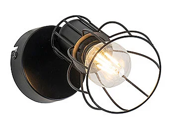 Applique moderne en acier noir réglable - Botu