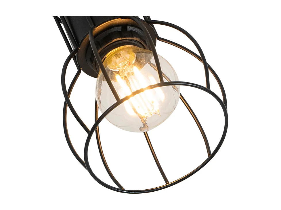 Applique moderne en acier noir réglable - Botu