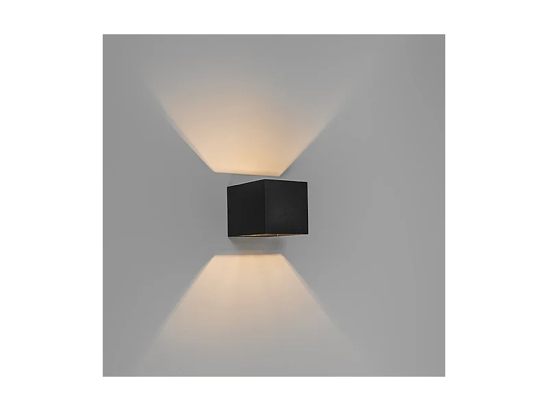 Applique murale moderne noire avec effet de lumière - Transfer