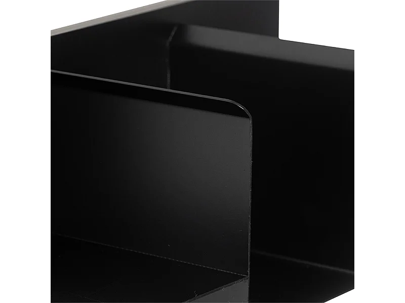 Applique murale moderne noire avec LED avec USB - Thijs