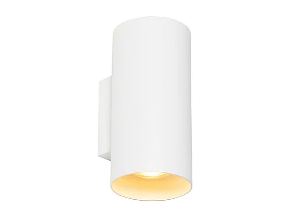 Applique murale design blanche ronde à 2 lumières - Sab