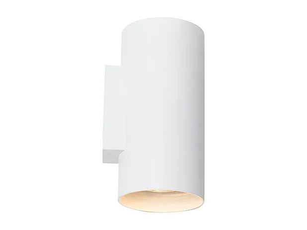 Applique murale design blanche ronde à 2 lumières - Sab