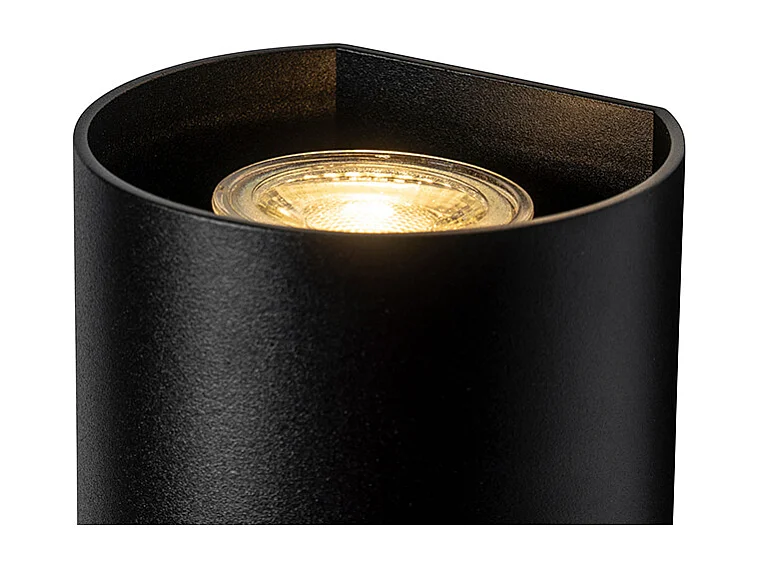 Applique murale ronde design noire - Sabbir