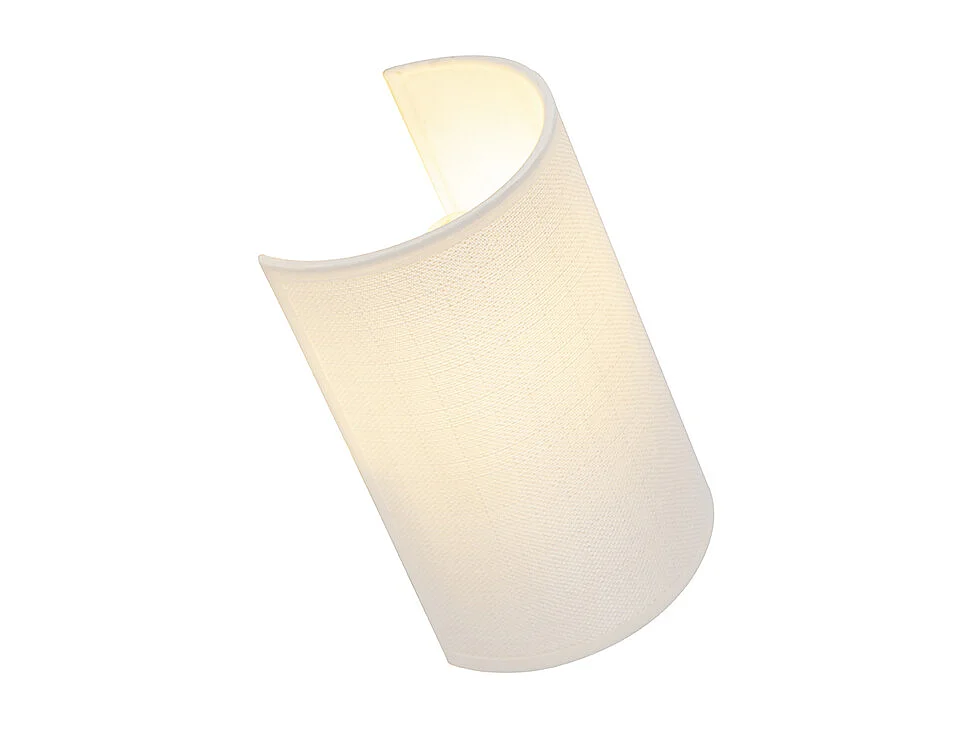 Applique murale moderne blanche - Simple Drum Jute