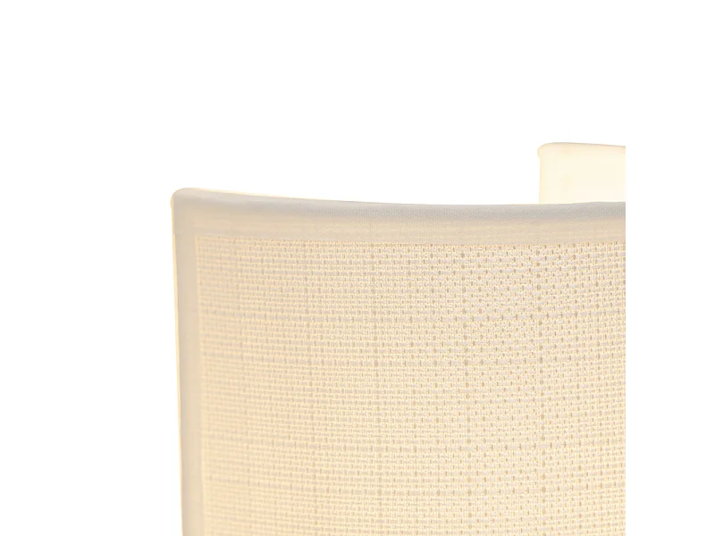 Applique murale moderne blanche - Simple Drum Jute