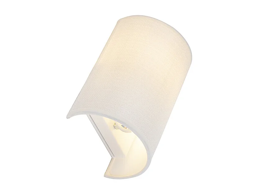 Applique murale moderne blanche - Simple Drum Jute