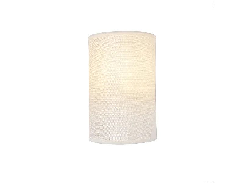 Applique murale moderne blanche - Simple Drum Jute