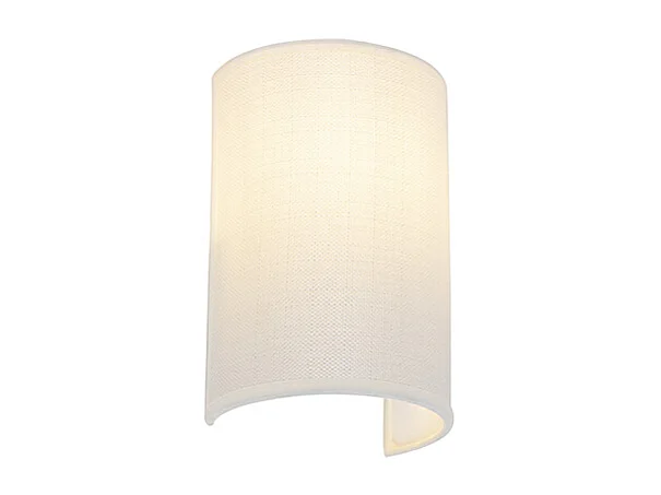 Applique murale moderne blanche - Simple Drum Jute