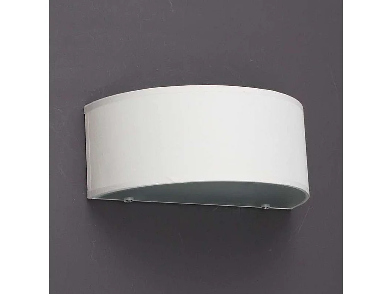 Applique murale rustique demi-ronde crème - Drum