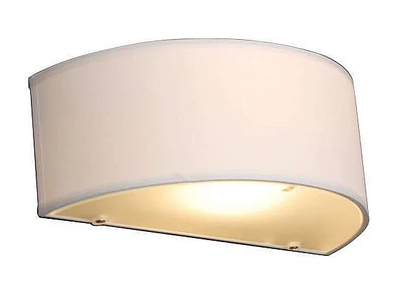 Applique murale rustique demi-ronde crème - Drum