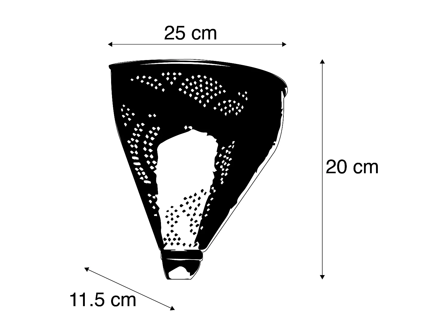 Applique murale orientale en cuivre - Muraf