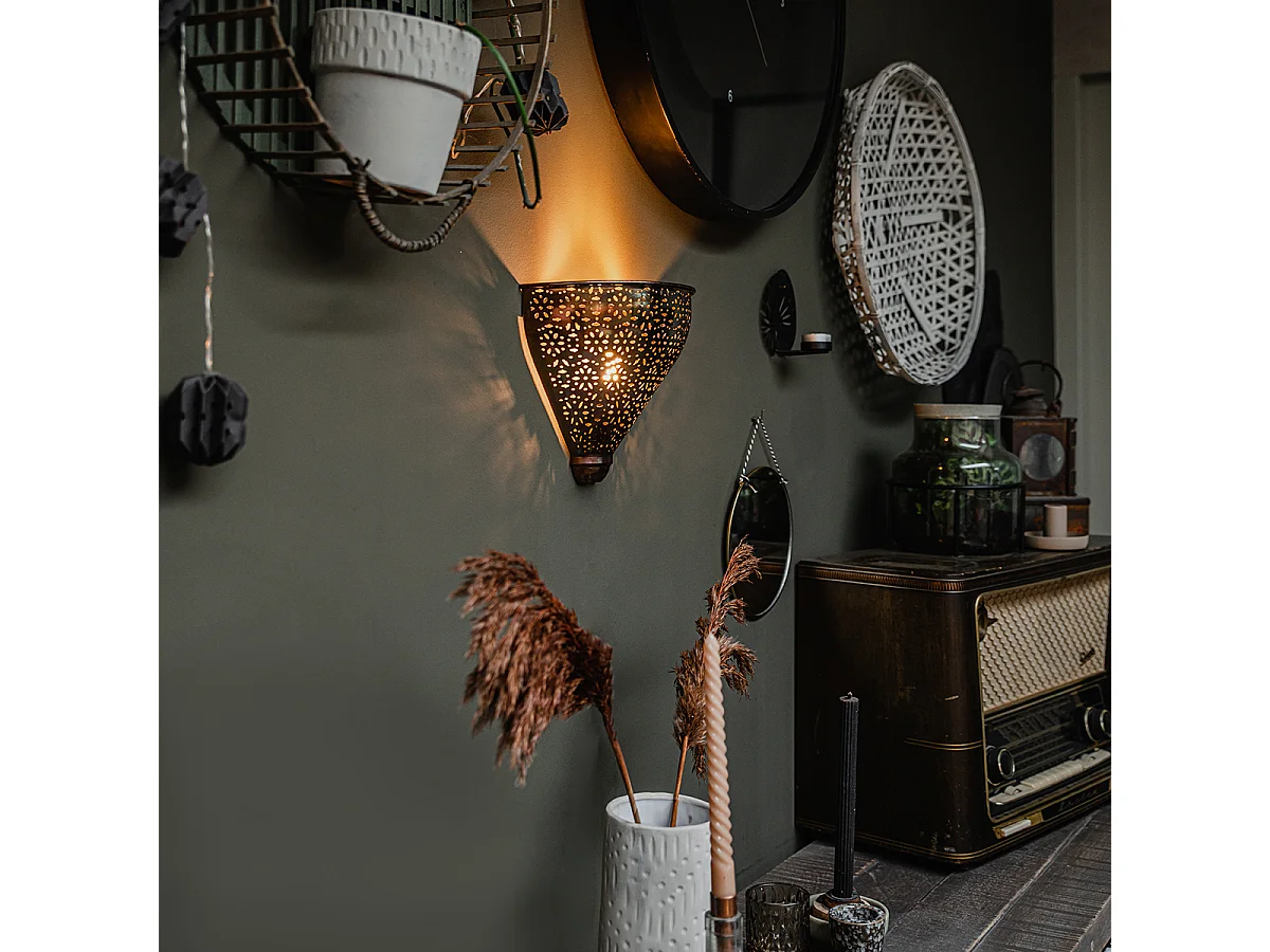 Applique murale orientale en cuivre - Muraf