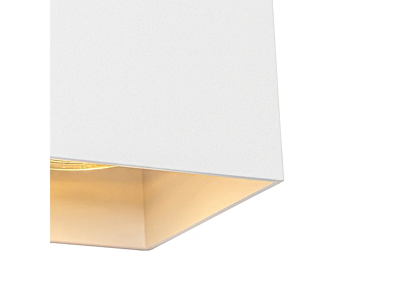 Applique murale carrée design blanche - Sabbir