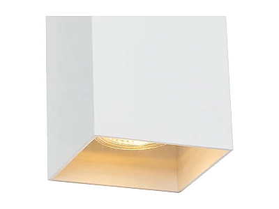 Applique murale carrée design blanche - Sabbir