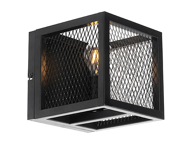 Applique industrielle noire - Cage Mesh