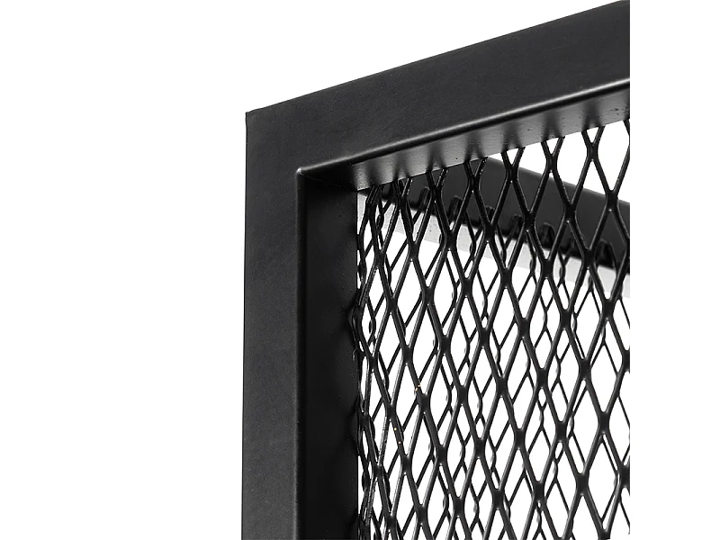 Applique murale industrielle noire avec grille - Cage