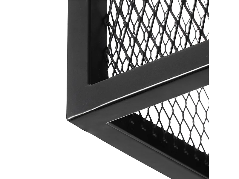 Applique murale industrielle noire avec grille - Cage