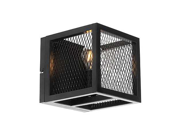 Applique industrielle noire - Cage Mesh
