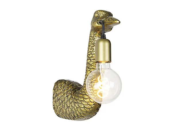 Applique vintage laiton - Oiseau chameau