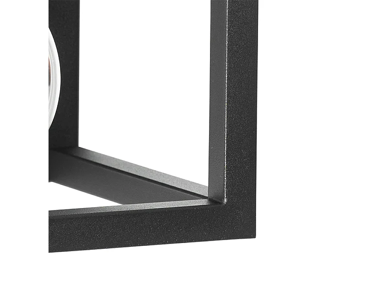 Applique murale industrielle noire avec étagère - Cage Rack