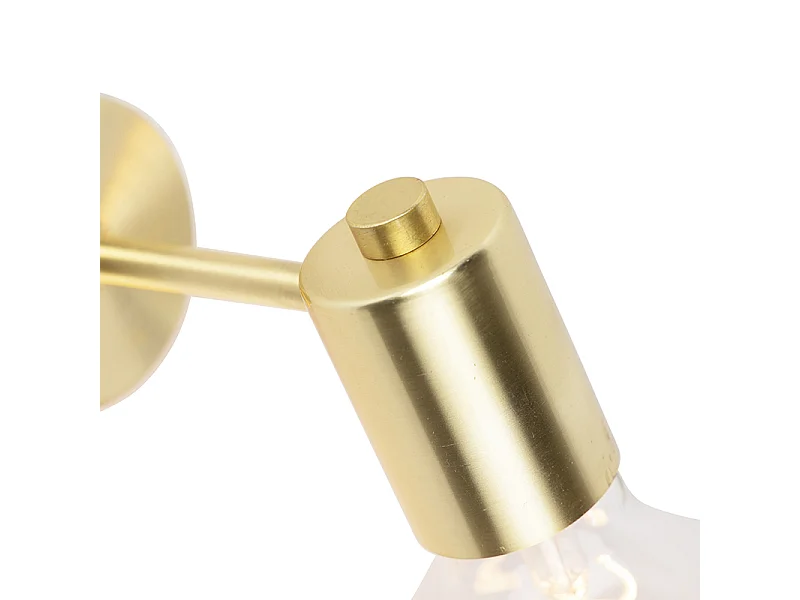 Applique murale Art déco dorée avec ampoule G95 WiFi - Facil