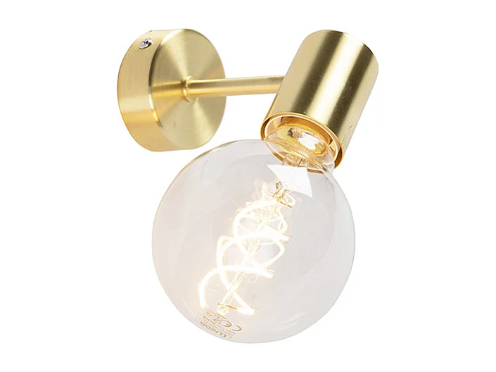 Applique murale Art déco dorée avec ampoule G95 WiFi - Facil