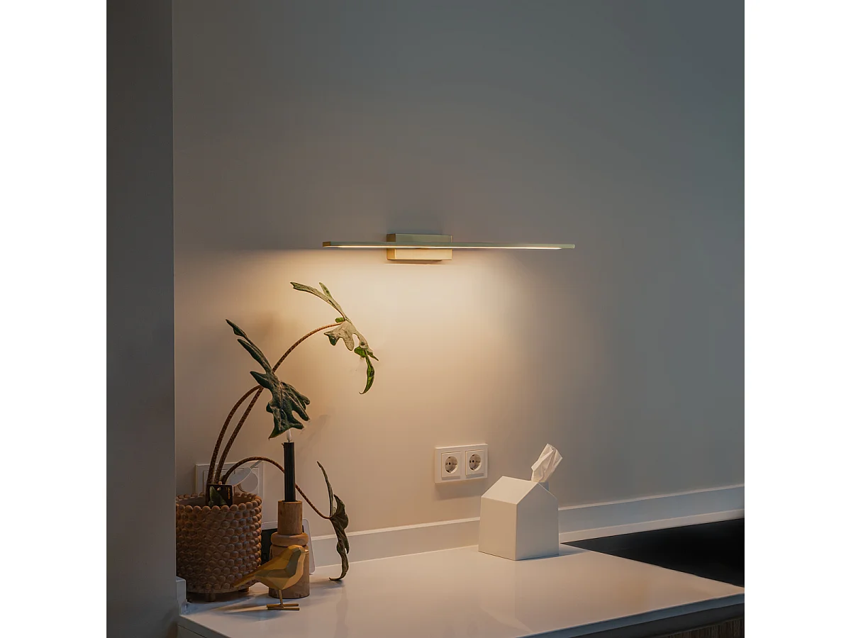 Applique laiton 62 cm avec LED IP44 - Jerre