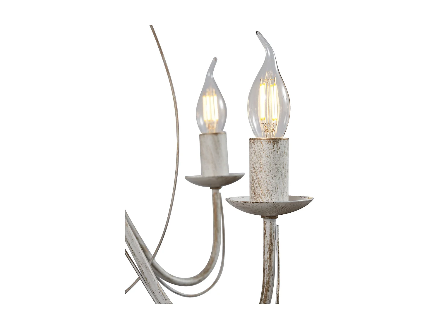 Lustre antique crème 8 lumières - GIUSEPPE 8