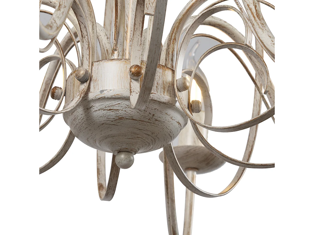 Lustre classique crème 8 lumières - Giuseppe