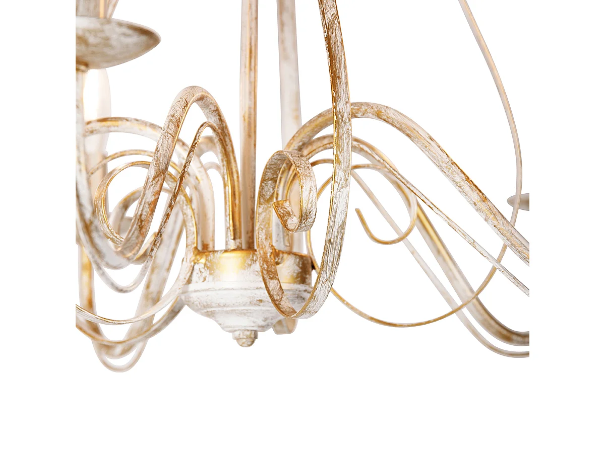 Lustre intelligent blanc 5 lumières avec Wifi B35 - Giuseppe