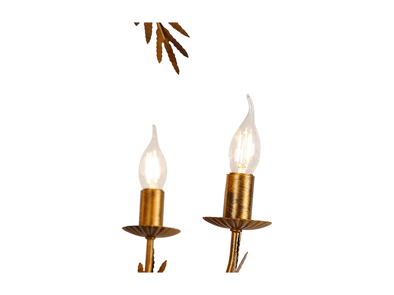 Lustre vintage or 5 lumières - Botanica