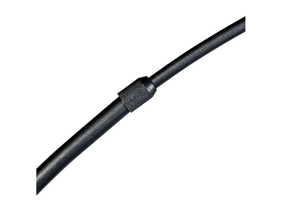 Lampe d'arche moderne noire avec abat-jour en tissu noir - Arc Basic