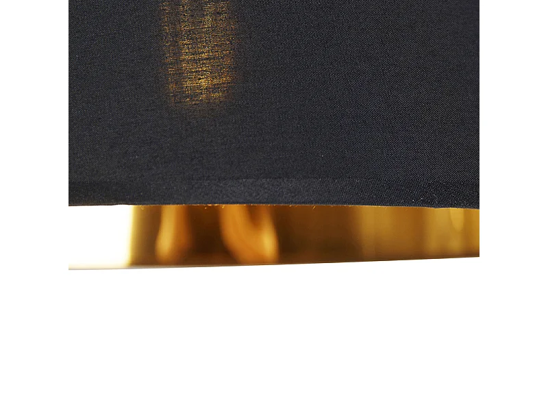 Lampe d'arche moderne noire avec or - Arc Basic