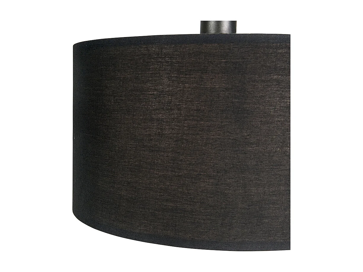 Lampadaire moderne en arc noir - Vinossa
