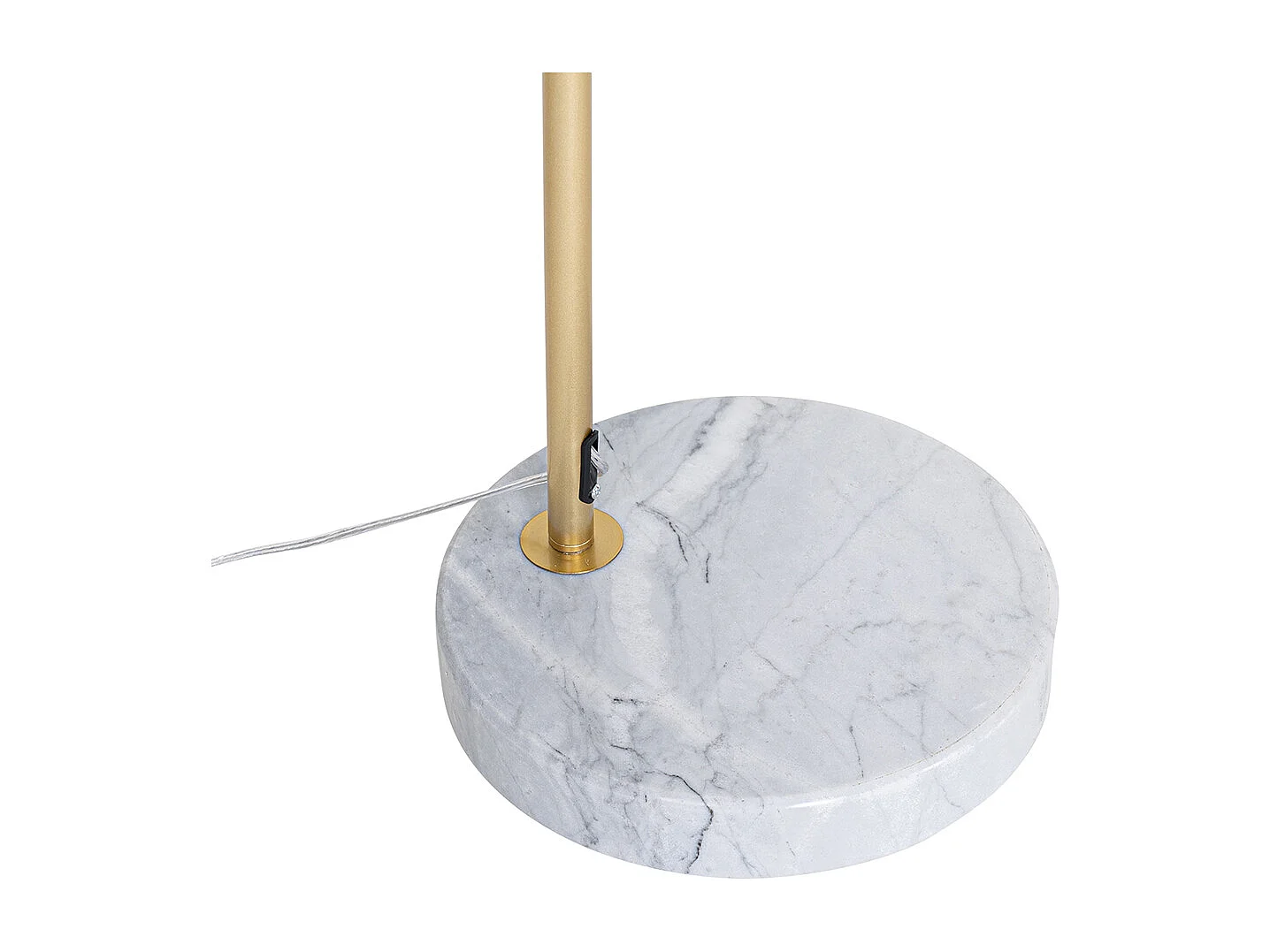 Lampe à arc moderne en laiton avec verre clair - Arc