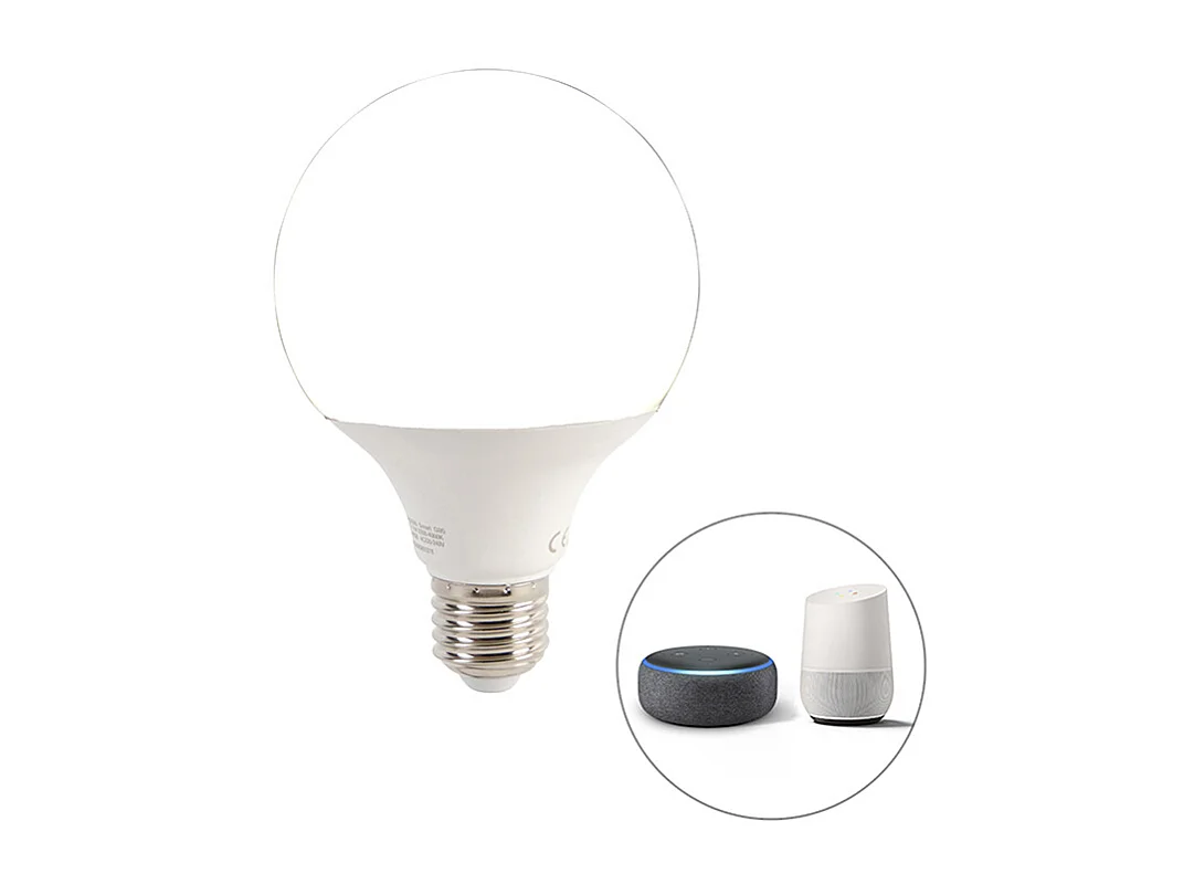 Lampe à arc moderne intelligente noire avec WiFi G95 - Vinossa