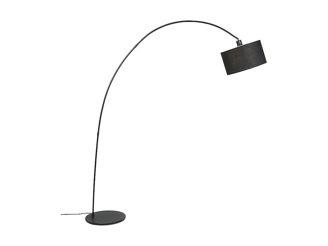 Lampe à arc moderne intelligente noire avec WiFi G95 - Vinossa